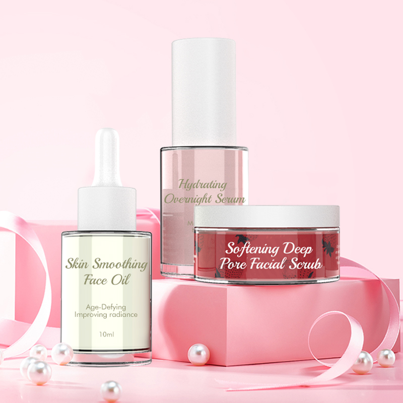 Face Care Vegan Travel Size Anti Aging Wrinkles Brightening Skin Strawberry Face Care Festival Gift Set