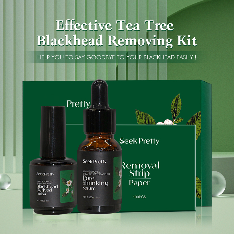 Tea Tree Blackhead Removal Pore Reduction Serum Set