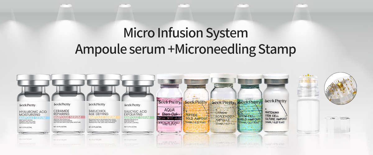 Microneedling Stamp Head   Ampoule Serum Set