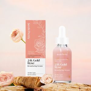 Private Label Facial Glow 24k Gold Rose Petal Face Serum