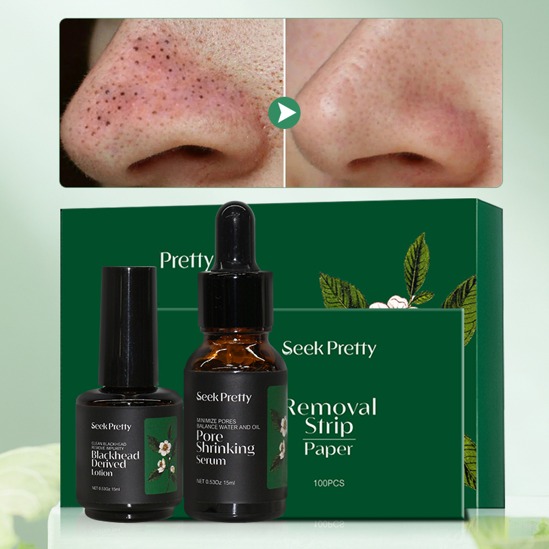 Tea Tree Blackhead Removal Pore Reduction Serum Set