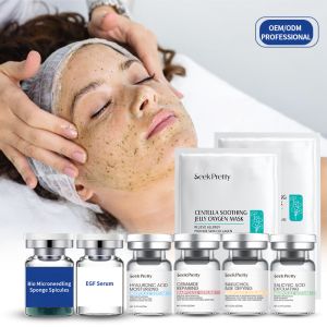 Sponge Microneedling Ampoule Serum & Jelly Mask Salon Set